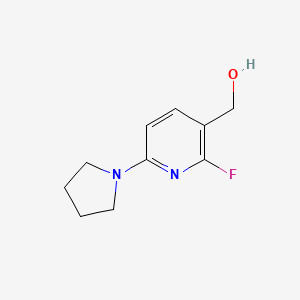 (2-Fluoro-6-(pyrrolidin-1-yl)pyridin-3-yl)methanol