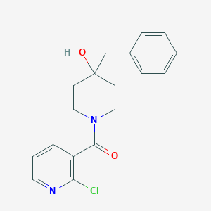 molecular formula C18H19ClN2O2 B13897923 (4-Benzyl-4-hydroxypiperidin-1-yl)(2-chloropyridin-3-yl)methanone 