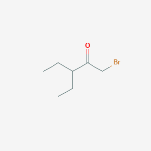 molecular formula C7H13BrO B13897930 1-Bromo-3-ethylpentan-2-one 