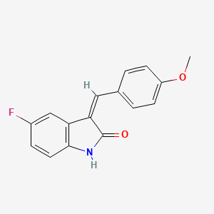 5-fluoro-3-(4-methoxybenzylidene)-1,3-dihydro-2H-indol-2-one