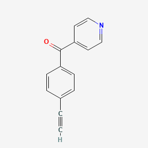 molecular formula C14H9NO B13897966 (4-Ethynylphenyl)-4-pyridinylmethanone CAS No. 345911-44-6
