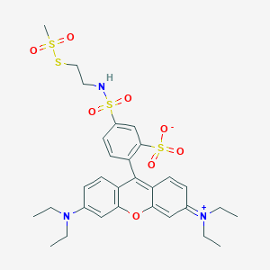 molecular formula C30H37N3O8S4 B013898 Sulforhodamine methanethiosulfonate CAS No. 386229-71-6
