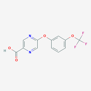 5-[3-(Trifluoromethoxy)phenoxy]pyrazine-2-carboxylic acid
