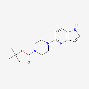molecular formula C16H22N4O2 B13898032 tert-butyl 4-(1H-pyrrolo[3,2-b]pyridin-5-yl)piperazine-1-carboxylate 