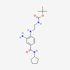 tert-Butyl [2-({2-amino-4-[(cyclopentylamino)carbonyl]phenyl}amino)ethyl]carbamate