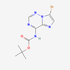 molecular formula C10H12BrN5O2 B13898051 Tert-butyl N-(7-bromoimidazo[2,1-F][1,2,4]triazin-4-YL)carbamate 