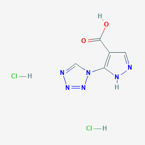 3-Tetrazol-1-YL-1H-pyrazole-4-carboxylic acid dihydrochloride
