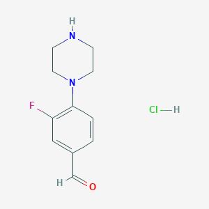 3-Fluoro-4-(1-piperazino)-benzaldehydehydrochloride