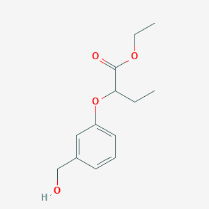 molecular formula C13H18O4 B13898086 Ethyl 2-(3-(hydroxymethyl)phenoxy)butanoate 