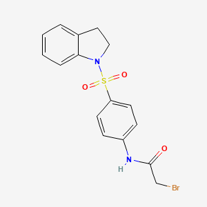 2-Bromo-N-[4-(2,3-dihydro-1H-indol-1-ylsulfonyl)-phenyl]acetamide
