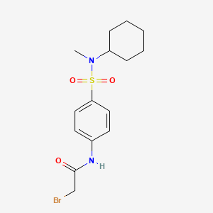 2-Bromo-N-(4-{[cyclohexyl(methyl)amino]-sulfonyl}phenyl)acetamide