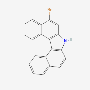 molecular formula C20H12BrN B13898114 5-bromo-7H-dibenzo[c,g]carbazole 