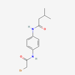 N-{4-[(2-Bromoacetyl)amino]phenyl}-3-methylbutanamide