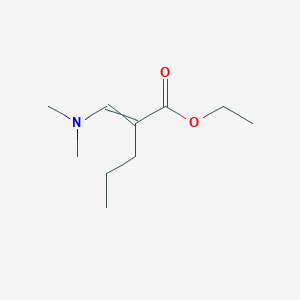 molecular formula C10H19NO2 B13898155 Ethyl 2-(dimethylaminomethylidene)pentanoate 