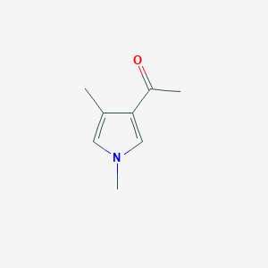 molecular formula C8H11NO B13898183 1-(1,4-Dimethyl-1H-pyrrol-3-yl)ethan-1-one CAS No. 1368005-68-8