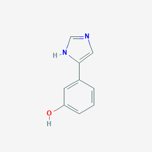 molecular formula C9H8N2O B138982 3-(1H-Imidazol-4-yl)phenol CAS No. 142677-42-7
