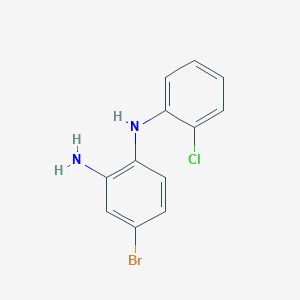 molecular formula C12H10BrClN2 B13898221 4-bromo-1-N-(2-chlorophenyl)benzene-1,2-diamine 