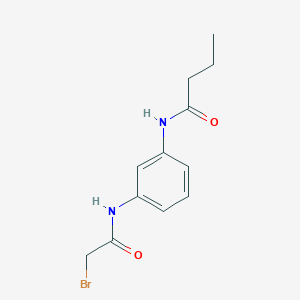 N-{3-[(2-Bromoacetyl)amino]phenyl}butanamide