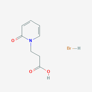 molecular formula C8H10BrNO3 B1389832 3-(2-Oxo-2H-pyridin-1-yl)-propionic acid hydrobromide CAS No. 878775-97-4