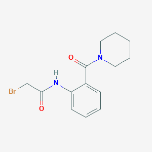 2-Bromo-N-[2-(1-piperidinylcarbonyl)phenyl]-acetamide