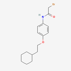 molecular formula C16H22BrNO2 B1389836 2-Bromo-N-[4-(2-cyclohexylethoxy)phenyl]acetamide CAS No. 1138442-50-8