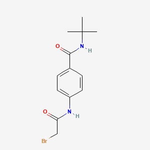 molecular formula C13H17BrN2O2 B1389840 4-[(2-Bromoacetyl)amino]-N-(tert-butyl)benzamide CAS No. 1138442-83-7