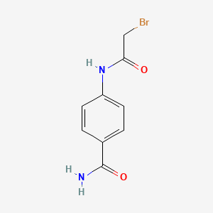 molecular formula C9H9BrN2O2 B1389846 4-[(2-Bromoacetyl)amino]benzamide CAS No. 1138445-66-5