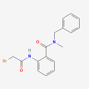 molecular formula C17H17BrN2O2 B1389853 N-Benzyl-2-[(2-bromoacetyl)amino]-N-methylbenzamide CAS No. 1138445-82-5
