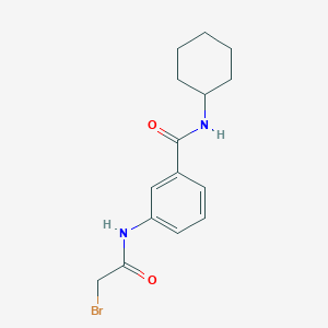 molecular formula C15H19BrN2O2 B1389854 3-[(2-Bromoacetyl)amino]-N-cyclohexylbenzamide CAS No. 1138442-60-0