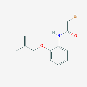 molecular formula C12H14BrNO2 B1389856 2-Bromo-N-{2-[(2-methyl-2-propenyl)oxy]-phenyl}acetamide CAS No. 1138442-37-1