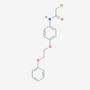 molecular formula C16H16BrNO3 B1389857 2-Bromo-N-[4-(2-phenoxyethoxy)phenyl]acetamide CAS No. 1138445-92-7