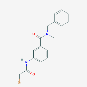 molecular formula C17H17BrN2O2 B1389858 N-Benzyl-3-[(2-bromoacetyl)amino]-N-methylbenzamide CAS No. 1138443-27-2