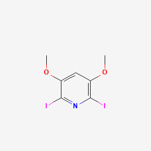 molecular formula C7H7I2NO2 B1389860 2,6-Diiodo-3,5-dimethoxypyridine CAS No. 1131335-49-3