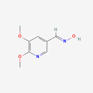 molecular formula C8H10N2O3 B1389861 5,6-Dimethoxynicotinaldehyde oxime CAS No. 1138443-93-2