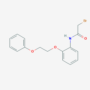 molecular formula C16H16BrNO3 B1389868 2-Bromo-N-[2-(2-phenoxyethoxy)phenyl]acetamide CAS No. 1138442-45-1