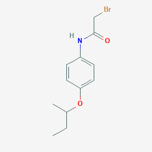 molecular formula C12H16BrNO2 B1389869 2-Bromo-N-[4-(sec-butoxy)phenyl]acetamide CAS No. 1138442-55-3