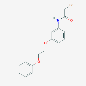 molecular formula C16H16BrNO3 B1389870 2-Bromo-N-[3-(2-phenoxyethoxy)phenyl]acetamide CAS No. 1138442-39-3
