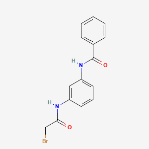 molecular formula C15H13BrN2O2 B1389873 N-{3-[(2-Bromoacetyl)amino]phenyl}benzamide CAS No. 886014-61-5