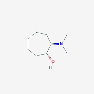 molecular formula C9H19NO B1389874 (1R,2R)-2-(dimethylamino)cycloheptan-1-ol CAS No. 67580-08-9