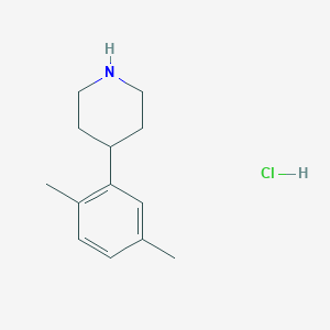 molecular formula C13H20ClN B1389875 4-(2,5-Dimethylphenyl)piperidine hydrochloride CAS No. 1004618-86-3