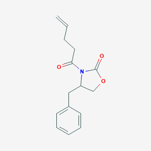 molecular formula C15H17NO3 B138988 4-Benzyl-3-pent-4-enoyl-1,3-oxazolidin-2-one CAS No. 155399-10-3