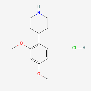 molecular formula C13H20ClNO2 B1389885 4-(2,4-Dimethoxyphenyl)piperidine hydrochloride CAS No. 1185297-31-7