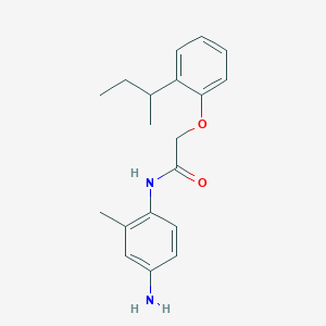 molecular formula C19H24N2O2 B1389887 N-(4-Amino-2-methylphenyl)-2-[2-(sec-butyl)-phenoxy]acetamide CAS No. 1020057-07-1