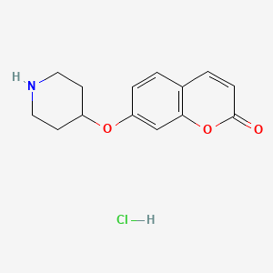 7-(4-Piperidinyloxy)-2H-chromen-2-one hydrochloride