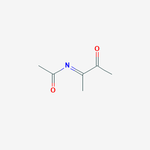 molecular formula C6H9NO2 B138990 N-[(2Z)-3-Oxo-2-butanylidene]acetamide CAS No. 144522-63-4