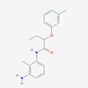 N-(3-Amino-2-methylphenyl)-2-(3-methylphenoxy)-butanamide