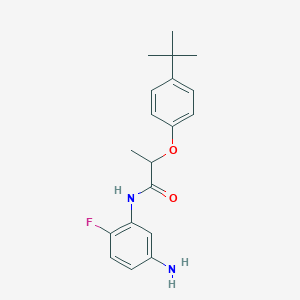 N-(5-Amino-2-fluorophenyl)-2-[4-(tert-butyl)-phenoxy]propanamide