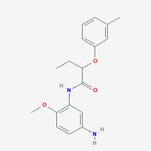 N-(5-Amino-2-methoxyphenyl)-2-(3-methylphenoxy)-butanamide