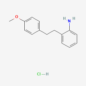 {2-[2-(4-Methoxyphenyl)ethyl]phenyl}amine hydrochloride