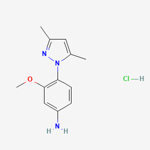4-(3,5-Dimethyl-pyrazol-1-YL)-3-methoxy-phenylamine hydrochloride